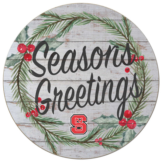 NC State Wolfpack 20'' x 20'' Season's Greetings Circle