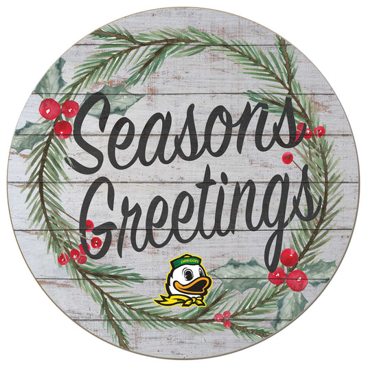 Oregon Ducks 20'' x 20'' Season's Greetings Circle