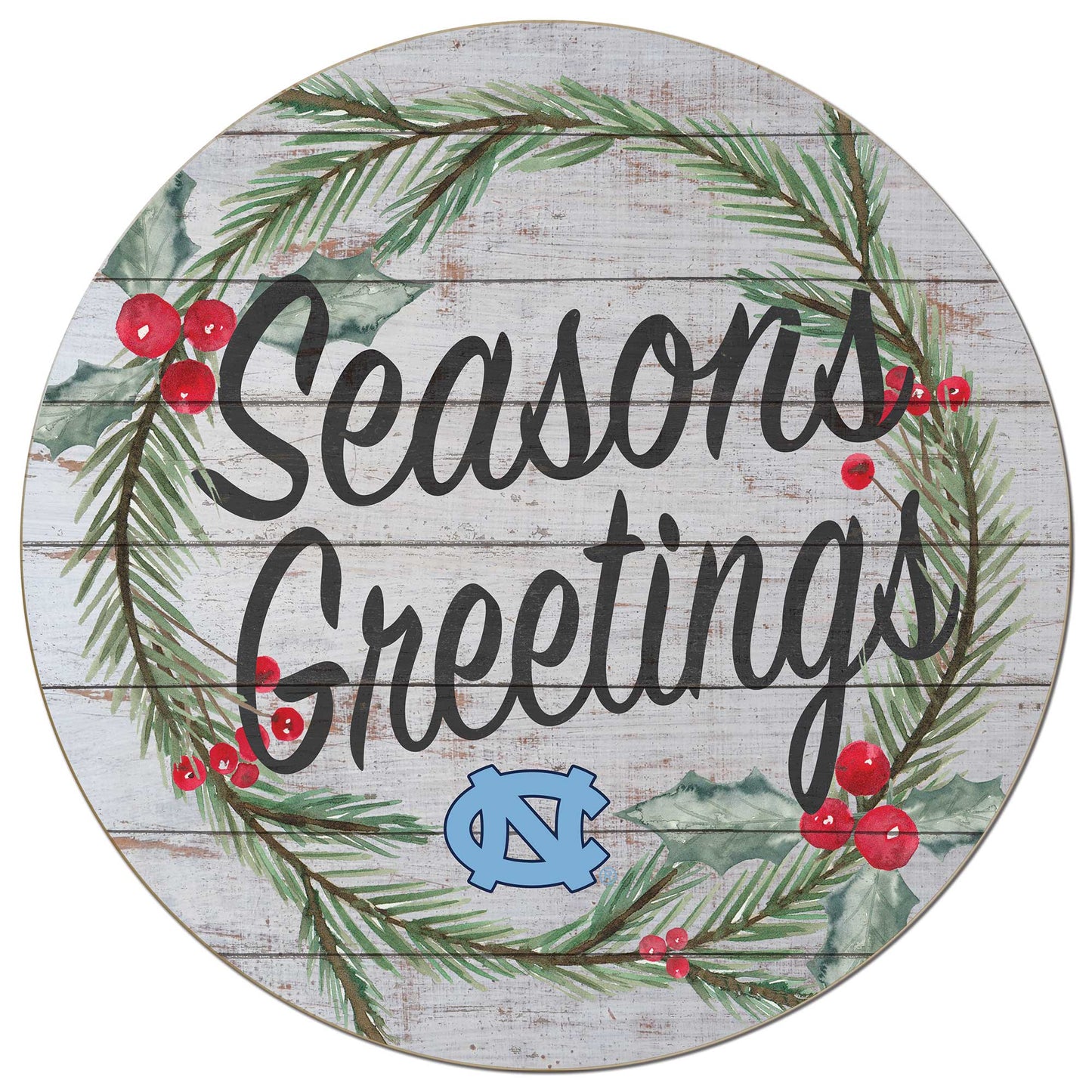 North Carolina Tar Heels 20'' x 20'' Season's Greetings Circle