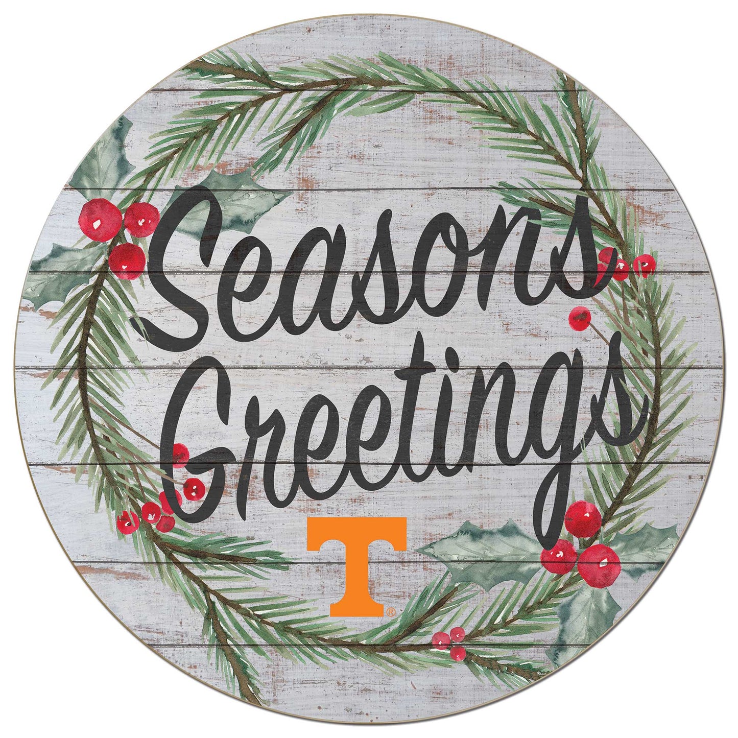 Tennessee Volunteers 20'' x 20'' Season's Greetings Circle