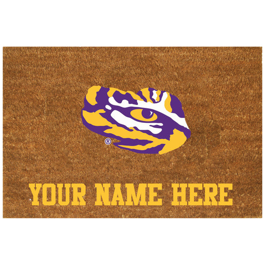 LSU Tigers 19.5'' x 29.5'' Personalized Door Mat