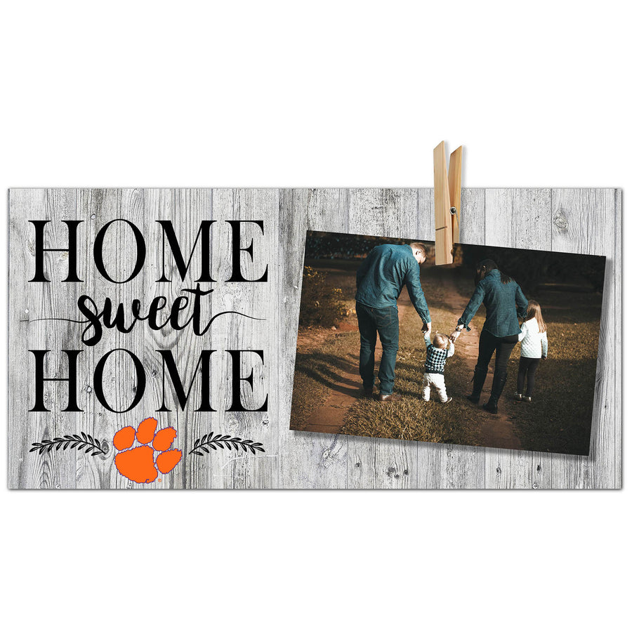 Clemson Tigers 6'' x 12'' Home Sweet Home Clip Frame