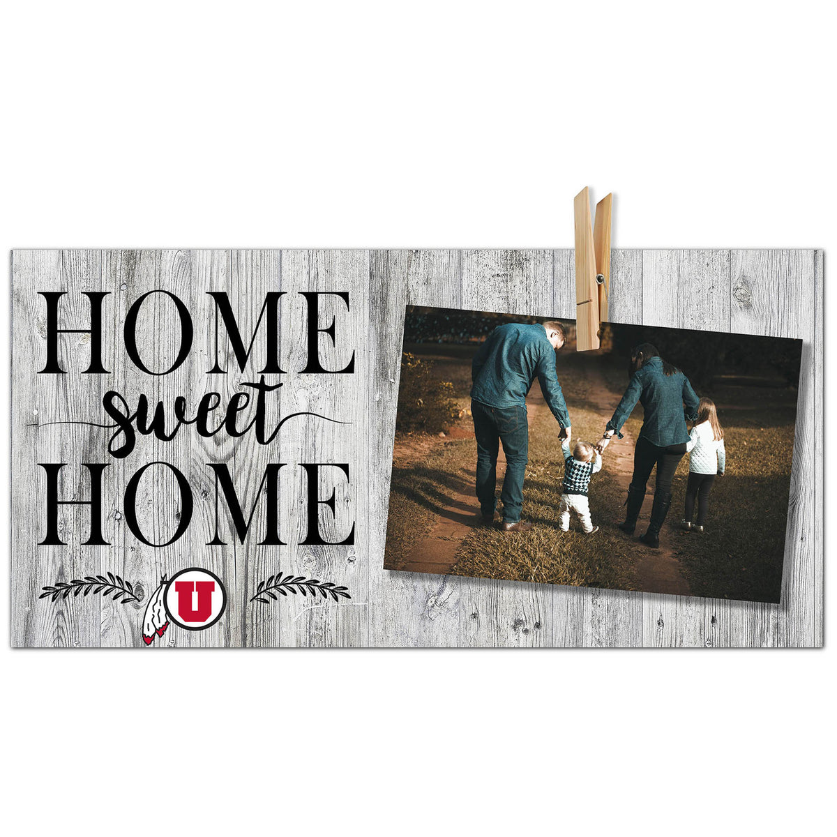 Utah Utes 6'' x 12'' Home Sweet Home Clip Frame