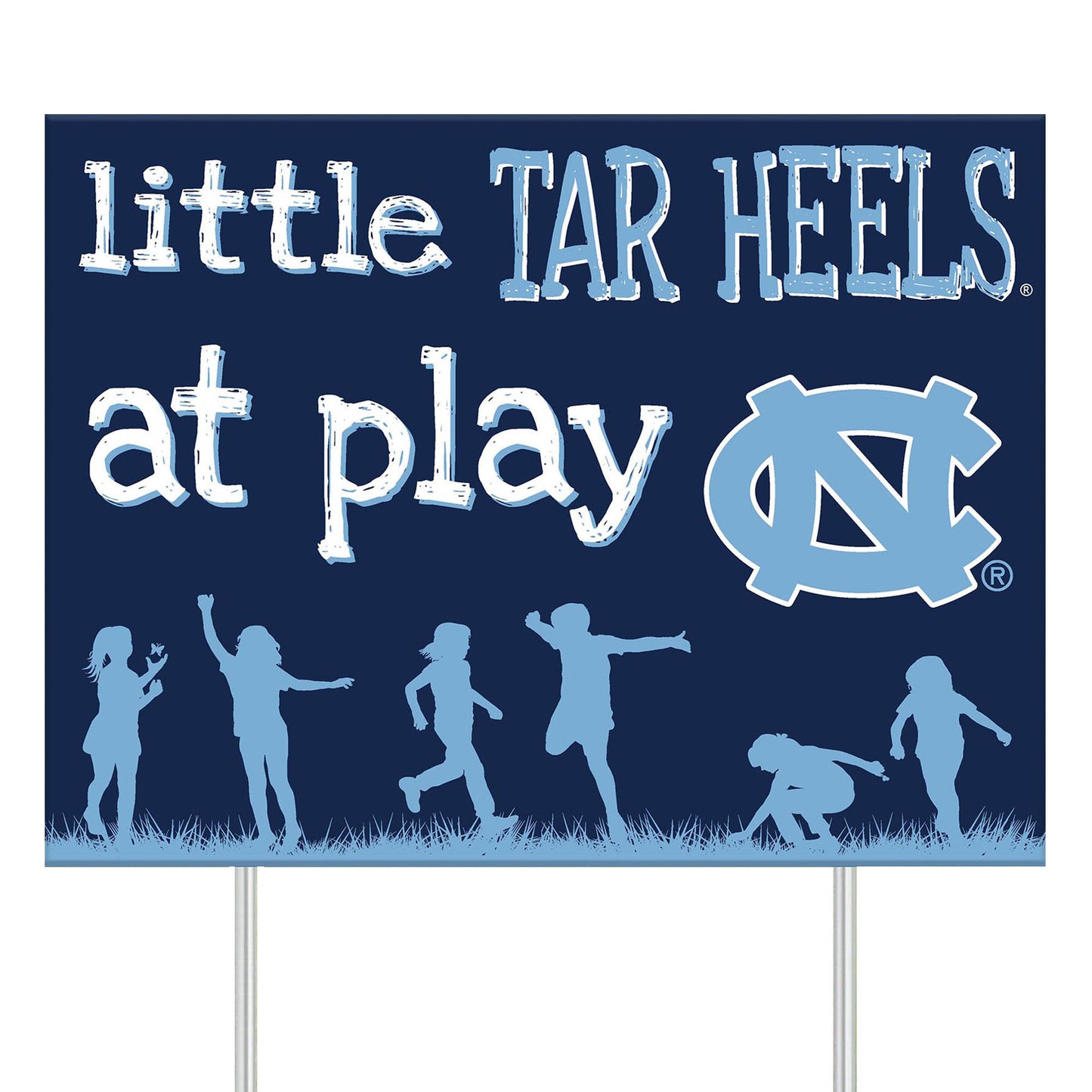 North Carolina Tar Heels 24" x 18" Little Fans At Play Yard Sign