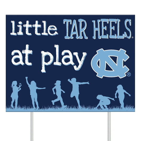 North Carolina Tar Heels 24" x 18" Little Fans At Play Yard Sign