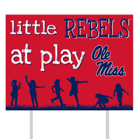 Ole Miss Rebels 24" x 18" Little Fans At Play Yard Sign