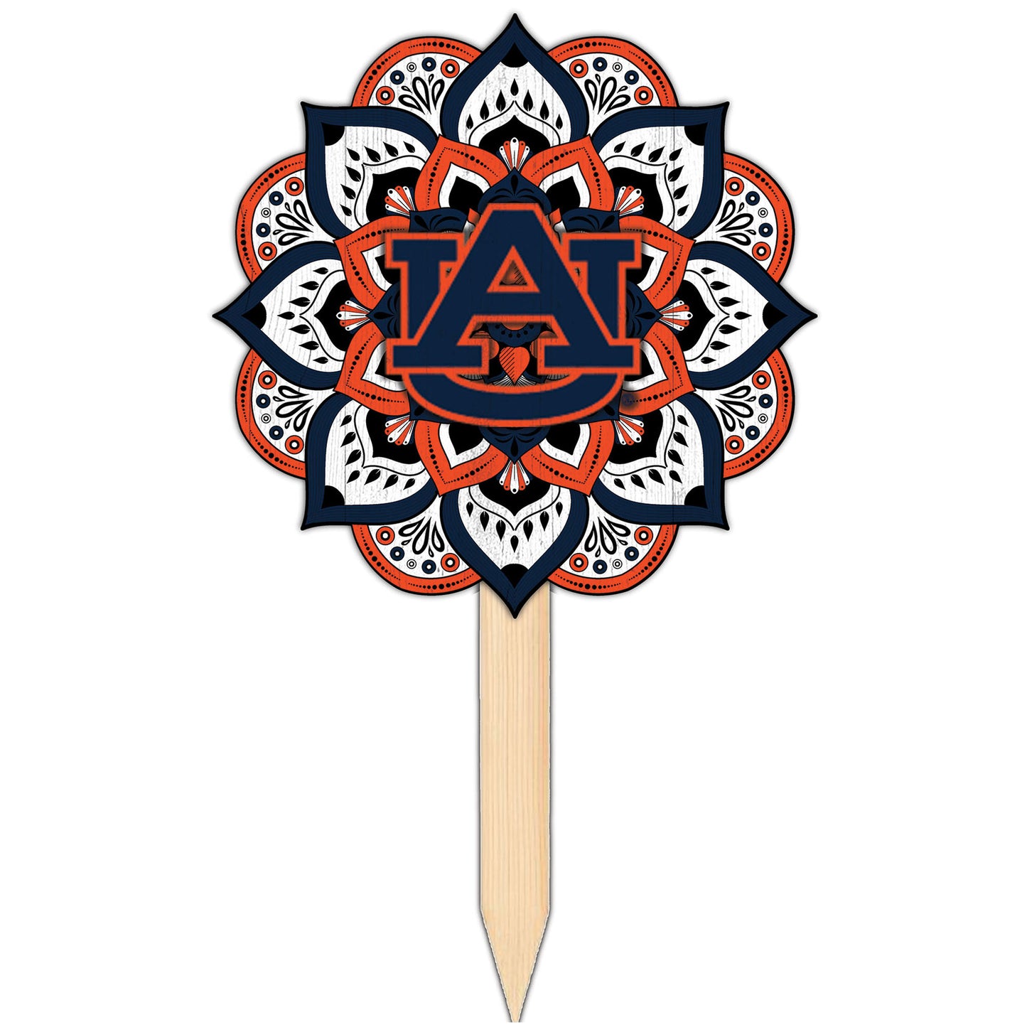 Auburn Tigers 18'' x 12'' Mandala Yard Stake