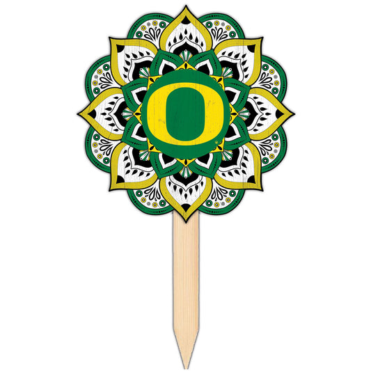 Oregon Ducks 18'' x 12'' Mandala Yard Stake