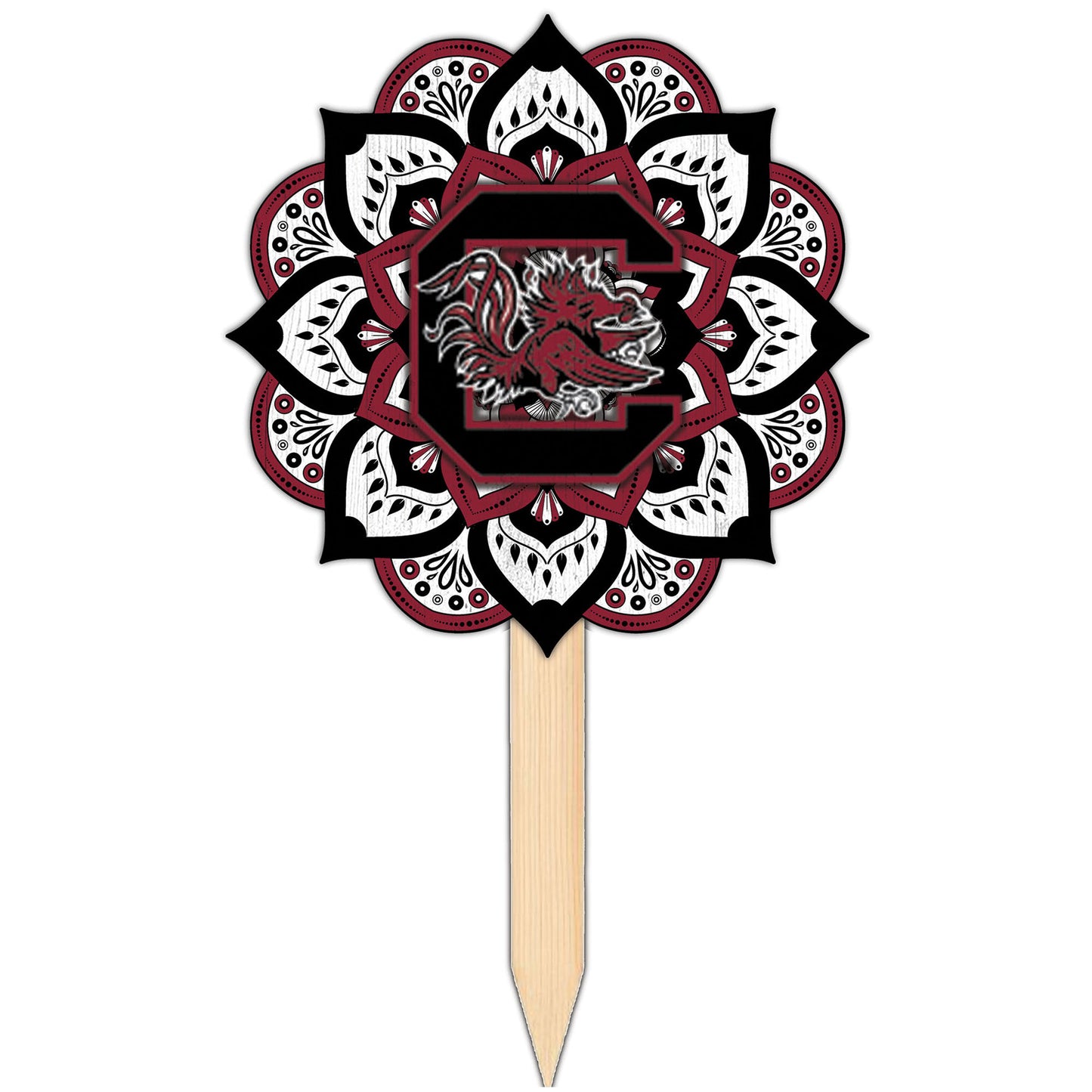 South Carolina Gamecocks 18'' x 12'' Mandala Yard Stake