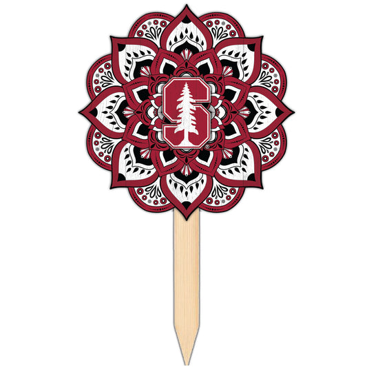 Stanford Cardinal 18'' x 12'' Mandala Yard Stake