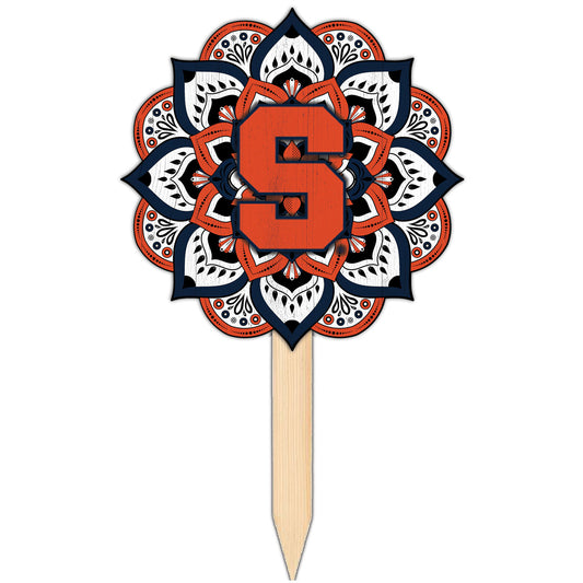 Syracuse Orange 18'' x 12'' Mandala Yard Stake