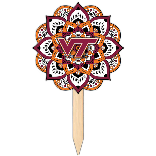 Virginia Tech Hokies 18'' x 12'' Mandala Yard Stake