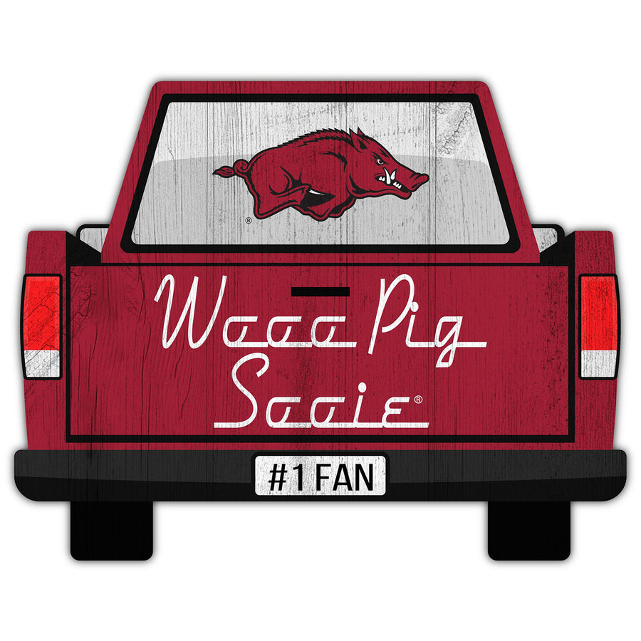 Arkansas Razorbacks 12'' x 12'' Truck Back Décor