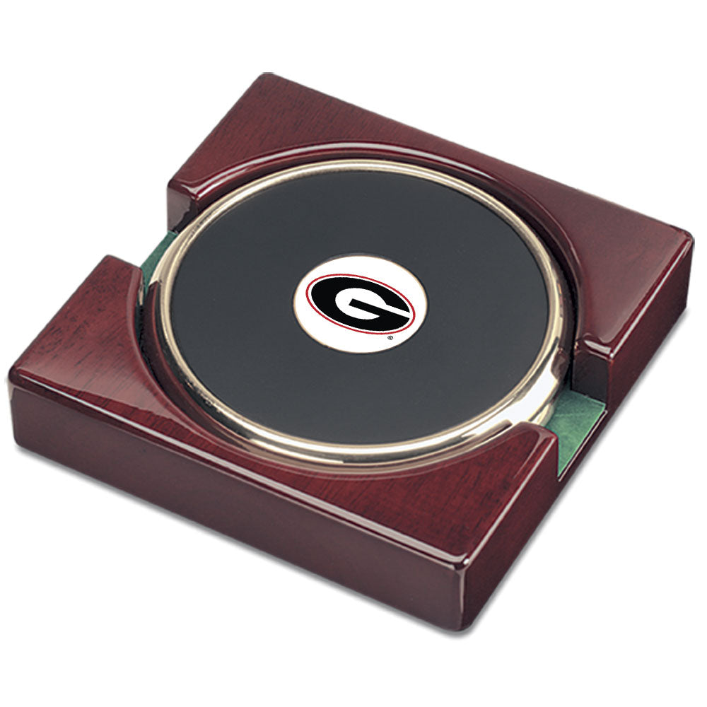 Gold Georgia Bulldogs Two-Piece Coaster Set