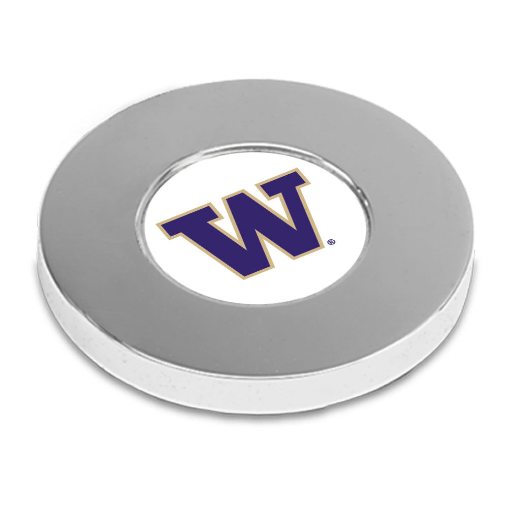 Silver Washington Huskies Team Office Paperweight