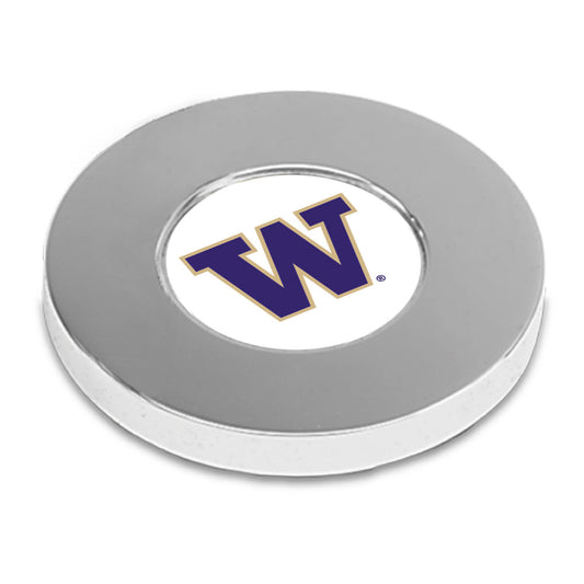 Silver Washington Huskies Team Office Paperweight