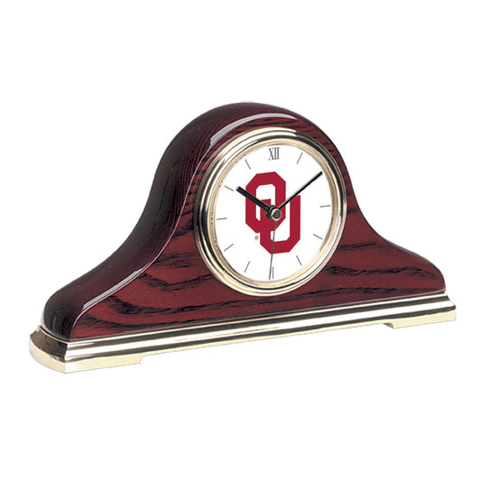 Oklahoma Sooners Primary Team Logo Mantle Clock