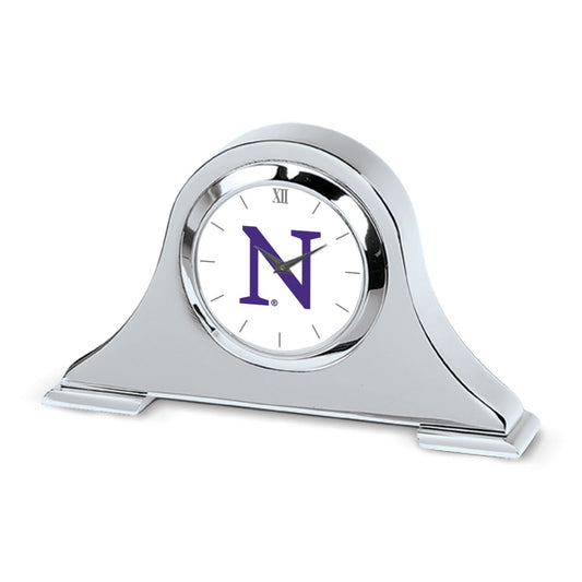 Northwestern Wildcats Primary Team Logo Napoleon Desk Clock