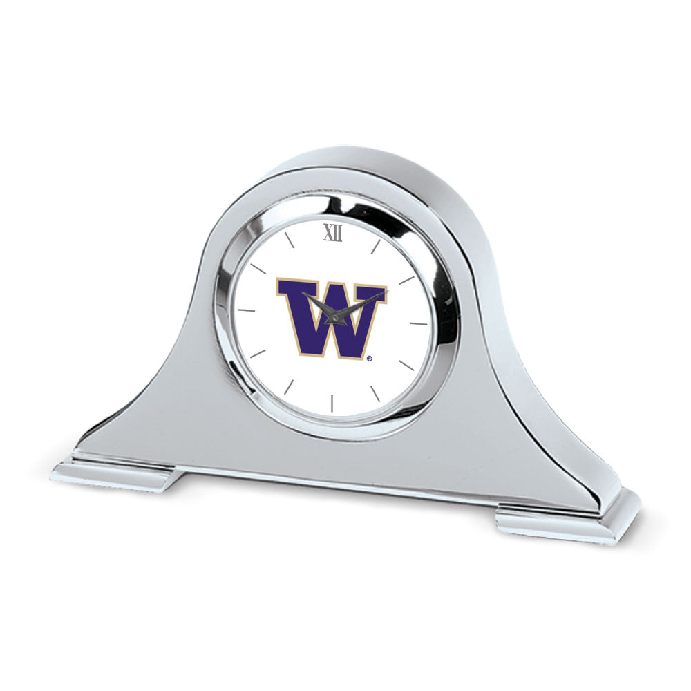 Washington Huskies Primary Team Logo Napoleon Desk Clock