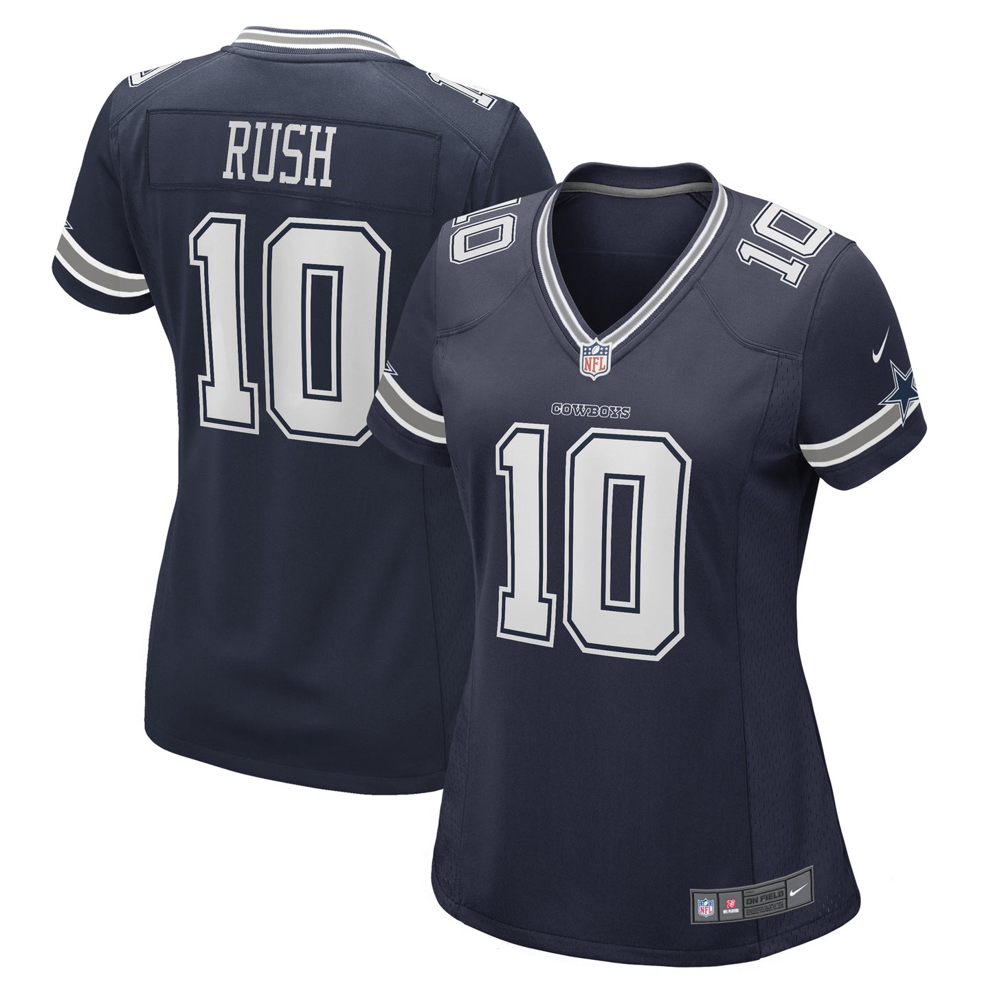 Women's Nike Cooper Rush Navy Dallas Cowboys Game Player Jersey