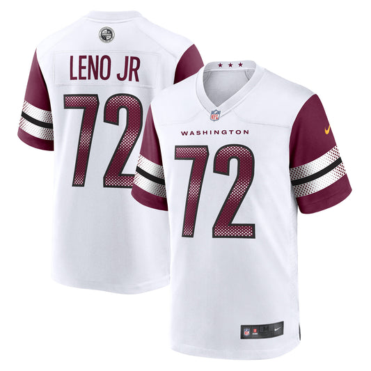 Men's Nike Charles Leno Jr. White Washington Commanders Away Game Player Jersey