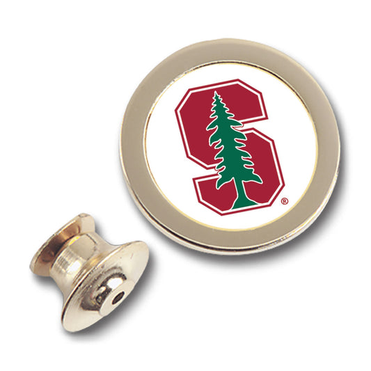 Gold Stanford Cardinal Team Logo Lapel Pin