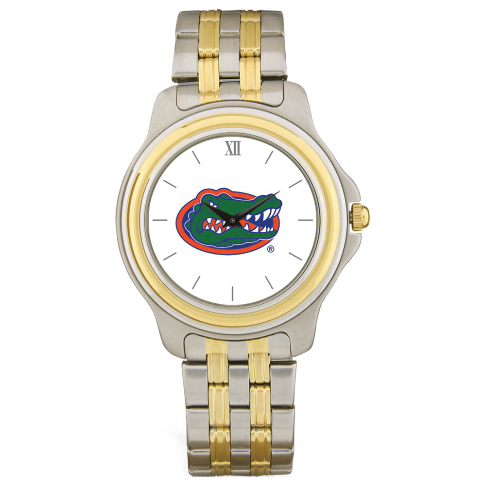 Unisex Silver/Gold Florida Gators Two-Tone Team Logo Wristwatch