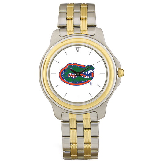 Unisex Silver/Gold Florida Gators Two-Tone Team Logo Wristwatch