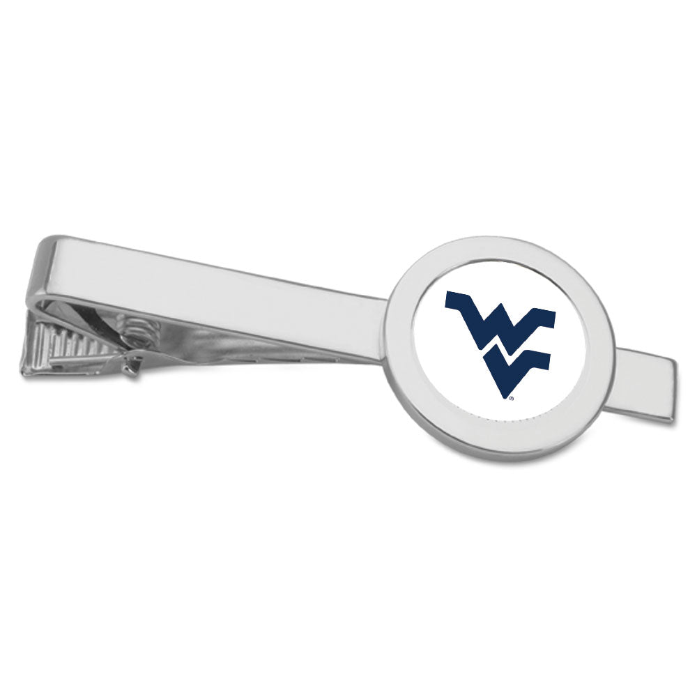 Silver West Virginia Mountaineers Team Logo Tie Bar