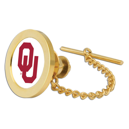 Gold Oklahoma Sooners Team Logo Tie Tack/Lapel Pin