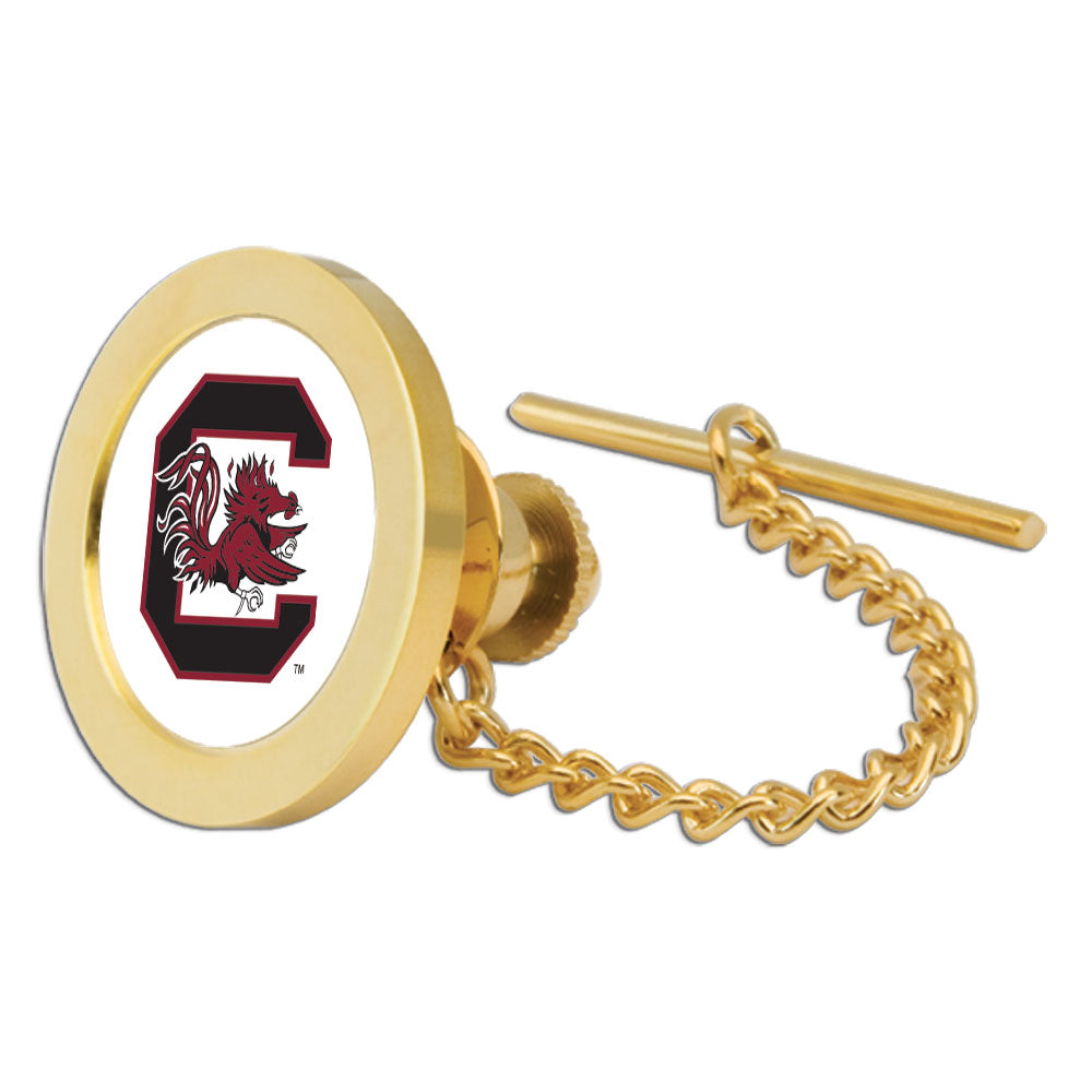 Gold South Carolina Gamecocks Team Logo Tie Tack/Lapel Pin