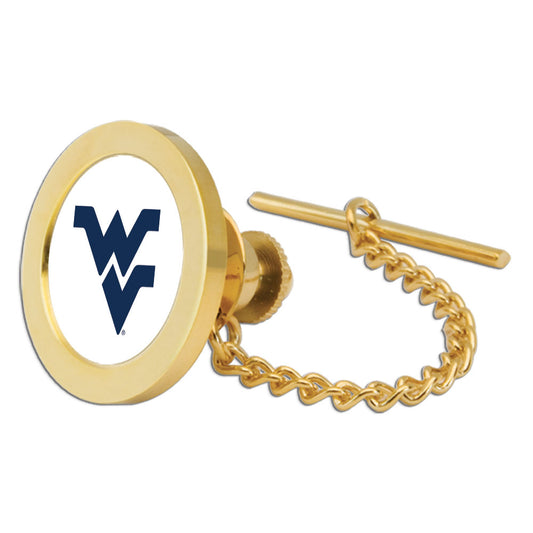 Gold West Virginia Mountaineers Team Logo Tie Tack/Lapel Pin