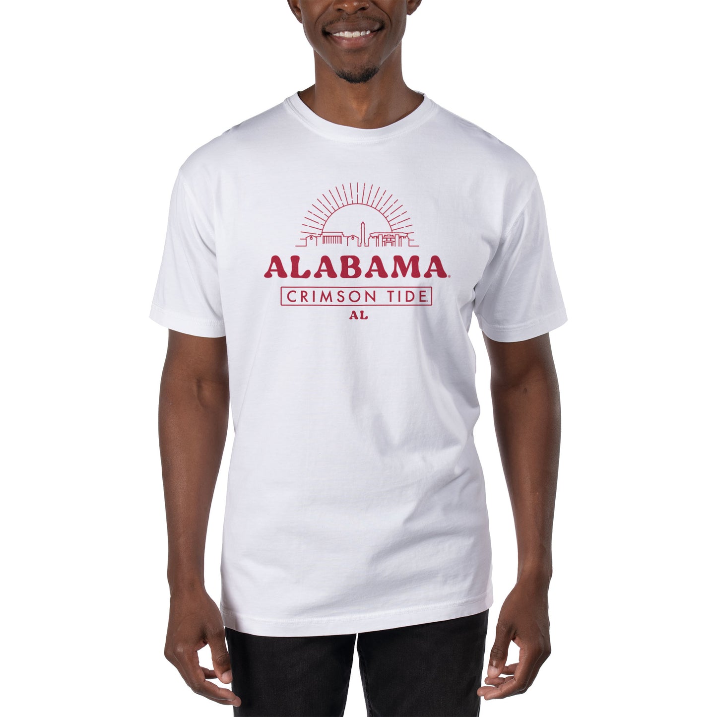 Men's Uscape Apparel White Alabama Crimson Tide T-Shirt