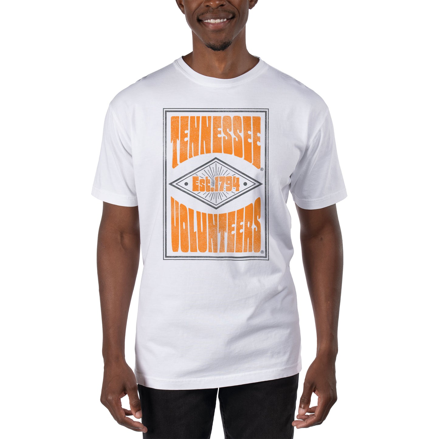 Men's Uscape Apparel White Tennessee Volunteers T-Shirt