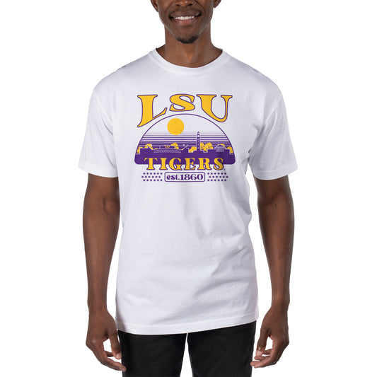 Men's Uscape Apparel White LSU Tigers T-Shirt