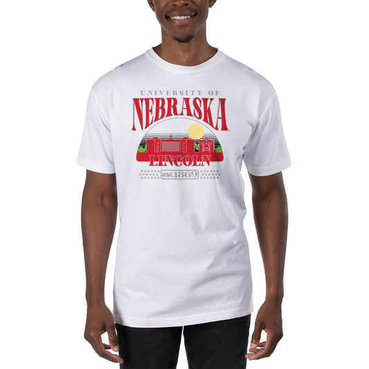 Men's Uscape Apparel White Nebraska Huskers T-Shirt