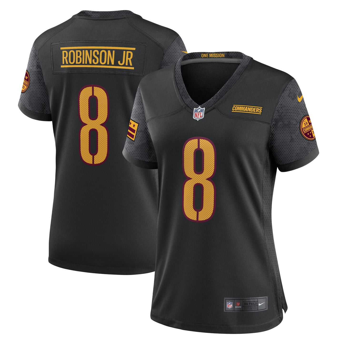 Women's Nike Brian Robinson Jr. Black Washington Commanders Player Jersey