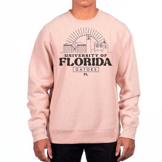 Men's Uscape Apparel Pink Florida Gators Premium Heavyweight Pullover Sweatshirt