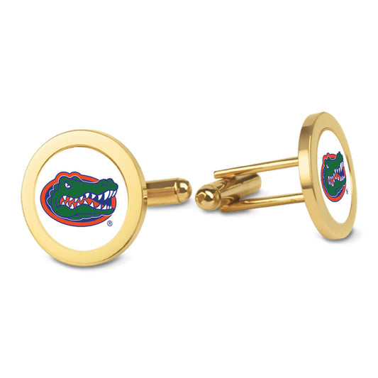 Gold Florida Gators Logo Cufflinks