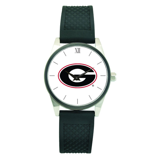Unisex Georgia Bulldogs Silicone Strap Wristwatch
