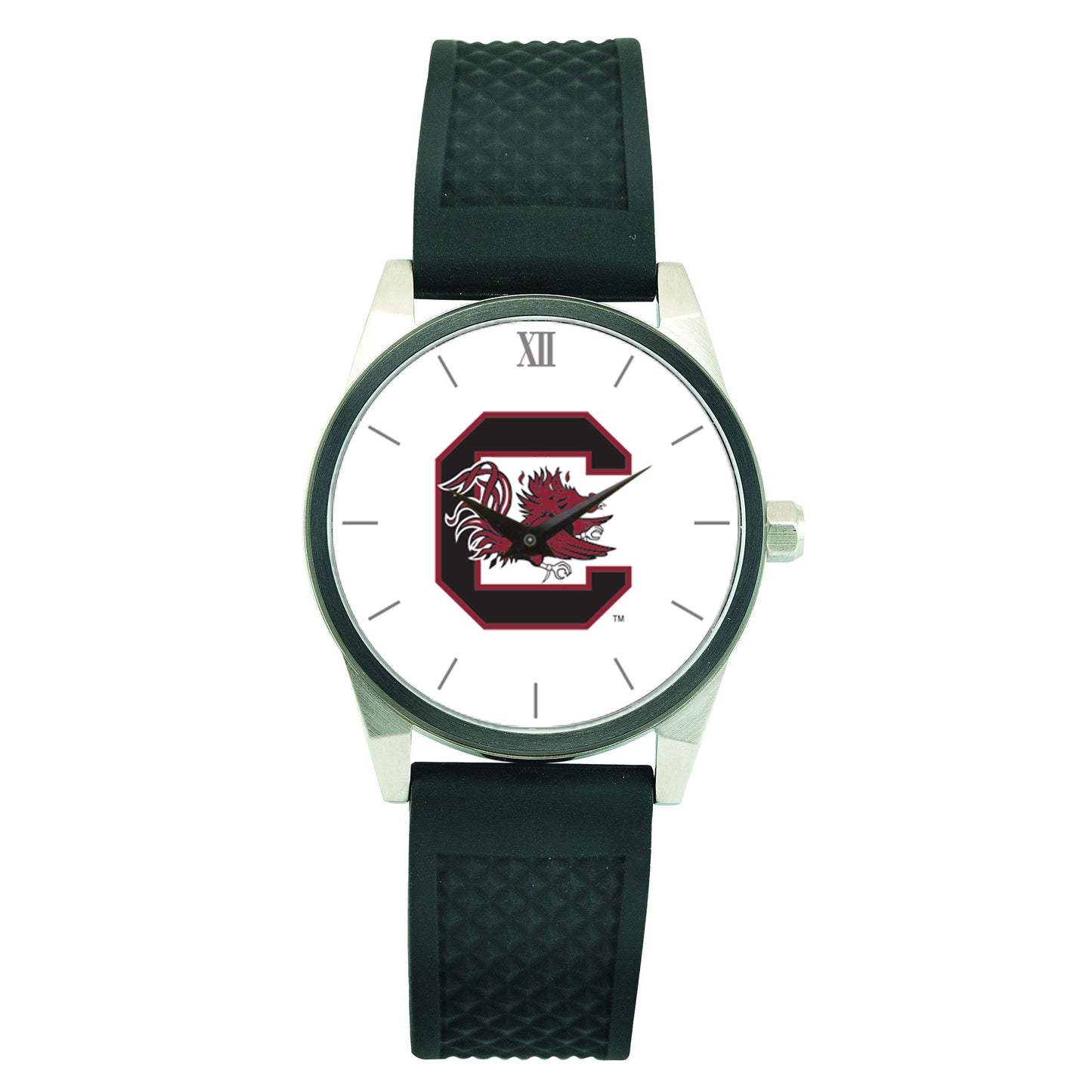 Unisex South Carolina Gamecocks Silicone Strap Wristwatch