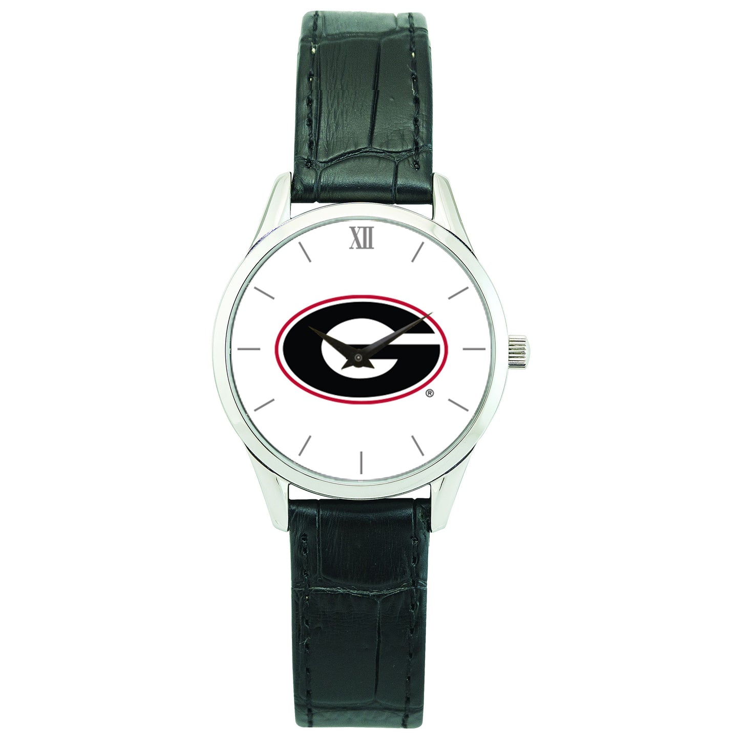 Women's Silver Georgia Bulldogs Stainless Steel Wristwatch
