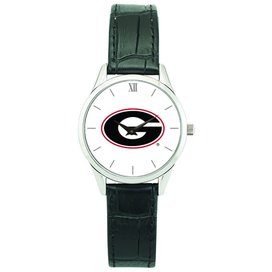 Women's Silver Georgia Bulldogs Stainless Steel Wristwatch