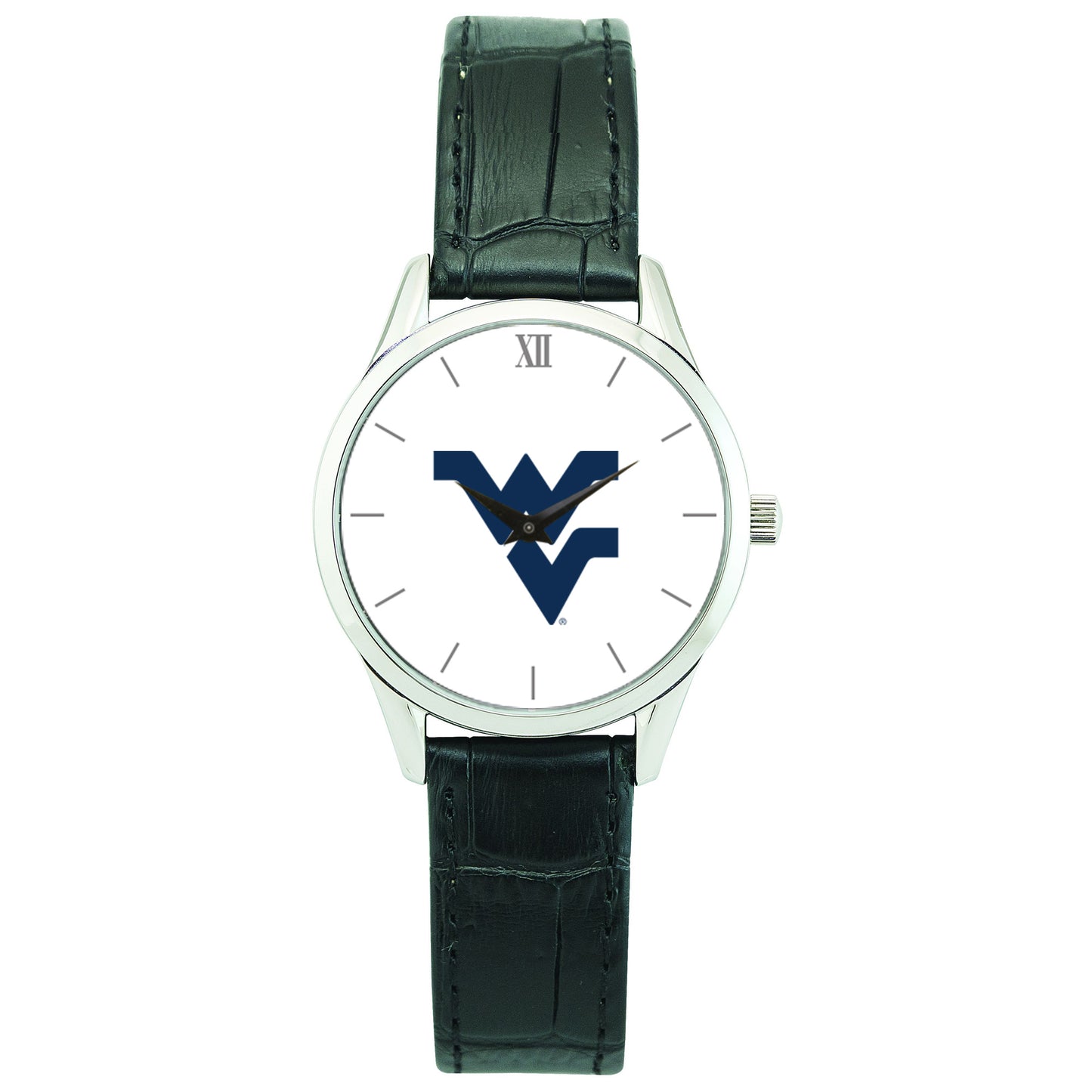 Women's Silver West Virginia Mountaineers Stainless Steel Wristwatch