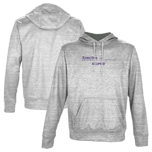 Men's ProSphere Gray Kansas State Wildcats Alumni Logo Pullover Hoodie
