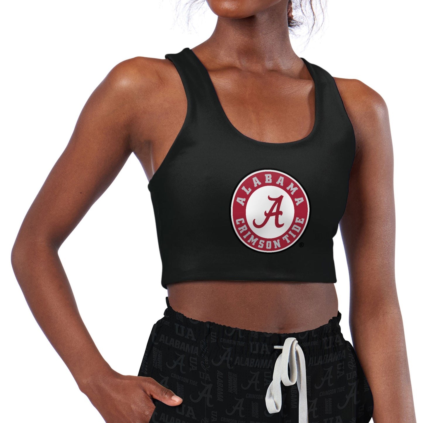 Women's Black Alabama Crimson Tide Reversible Sports Bra