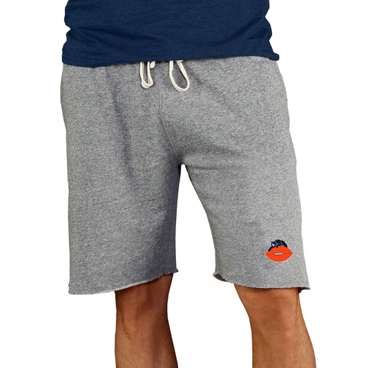 Men's Concepts Sport Gray Chicago Bears Throwback Logo Mainstream Terry Shorts