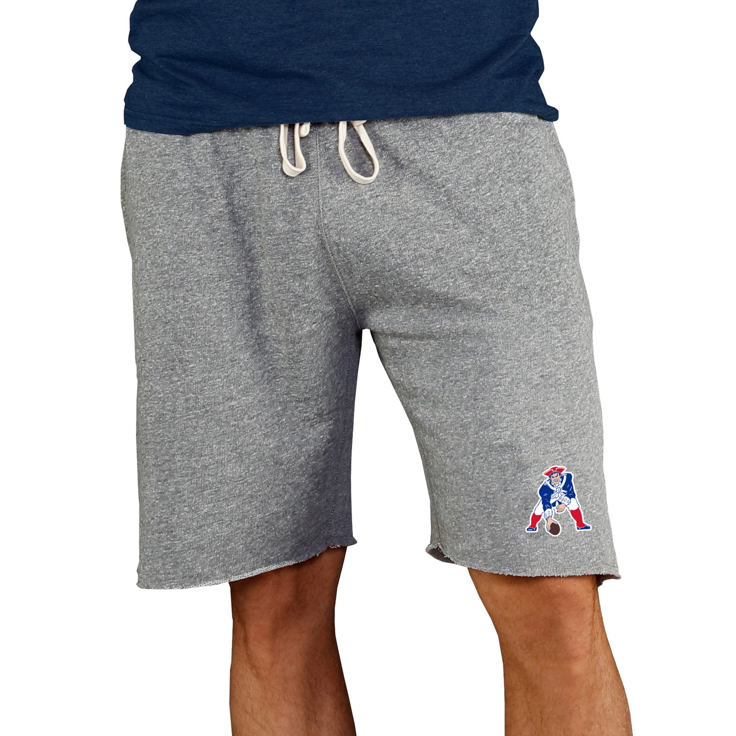 Men's Concepts Sport Gray New England Patriots Throwback Logo Mainstream Terry Shorts