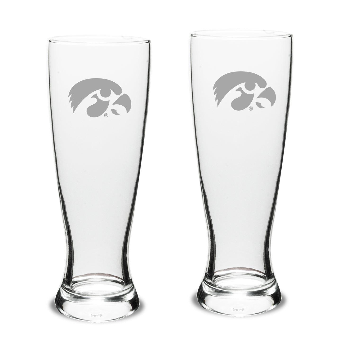 Iowa Hawkeyes 23oz. 2-Piece University Pilsner Glass Set