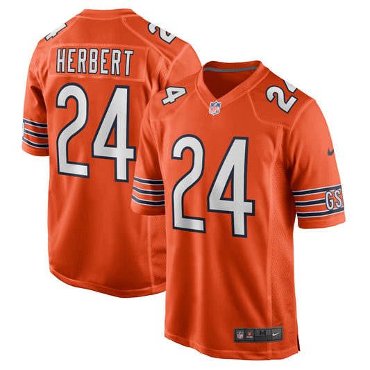 Men's Nike Khalil Herbert Orange Chicago Bears Alternate Game Player Jersey